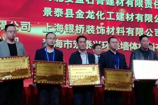 熱烈慶祝第十四屆全國石膏技術(shù)交流大會(huì )及展覽會(huì )盛大召開(kāi) 金龍建材榮獲“2018-2019年度全國石膏行業(yè)優(yōu)秀企業(yè)”