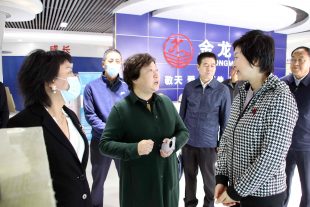 甘肅省委組織部副部長(cháng)、人力資源和社會(huì )保障廳黨組書(shū)記、廳長(cháng)周麗寧、白銀市副市長(cháng)賈汝昌、景泰縣縣長(cháng)張文玲等一行領(lǐng)導對金龍公司、諾克公司 視察指導工作